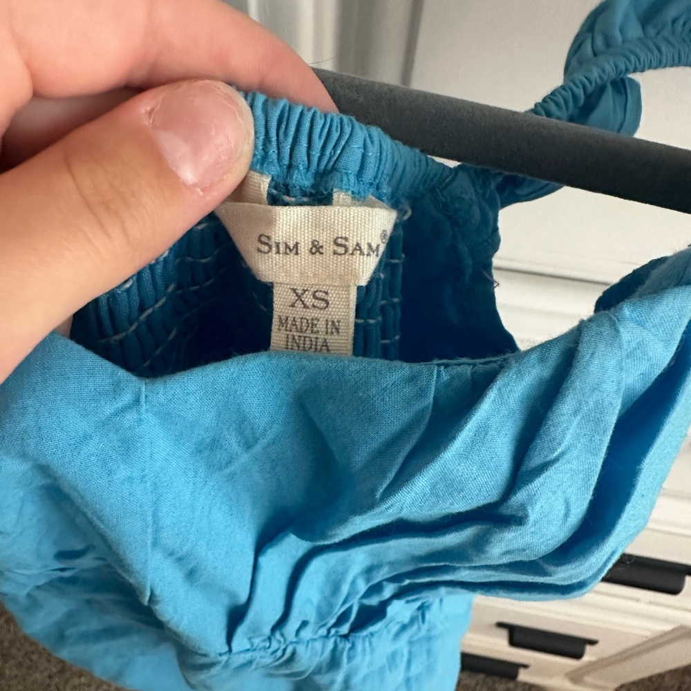 basic blue dress - Picture 3 of 3
